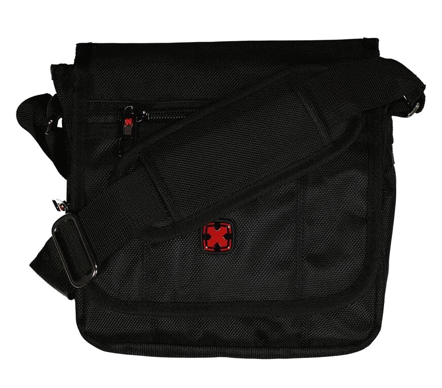 Travel ´N´ Meet Schultertasche aus Spinnstoff Schwarz Travel ´N´ Meet Schultertasche aus Spinnstoff Schwarz