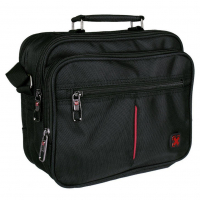 Travel ´N´ Meet Schultertasche quer Spinnstoff Schwarz