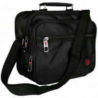 Travel ´N´ Meet Schultertasche quer Spinnstoff Schwarz