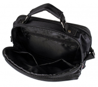 Travel ´N´ Meet Schultertasche quer Spinnstoff Schwarz