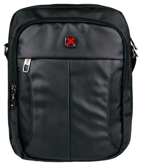 Travel ´N´ Meet Schultertasche aus Spinnstoff Schwarz Travel ´N´ Meet Schultertasche aus Spinnstoff Schwarz