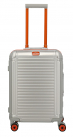 Travelite 'Next' 4-Rad-Bordtrolley S 55cm 4,2 kg 39l Aluminium silber-orange