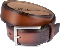 Lloyd Gürtel MADE IN GERMANY 95cm stufenlos kürzbar echt Rindleder cognac