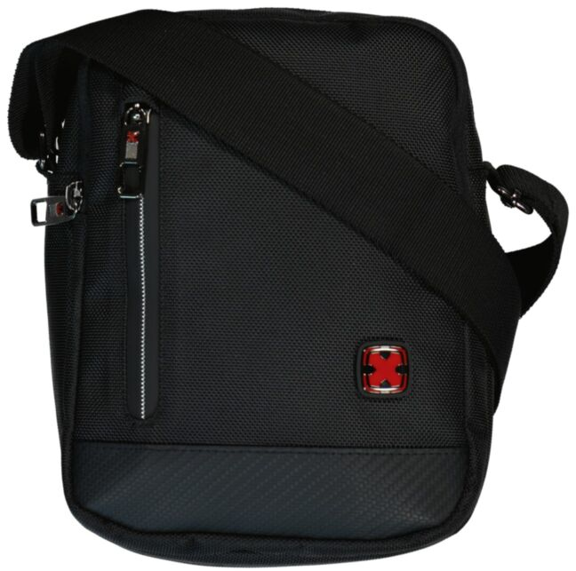 Travel ´N´ Meet Schultertasche aus Spinnstoff Schwarz Travel ´N´ Meet Schultertasche aus Spinnstoff Schwarz